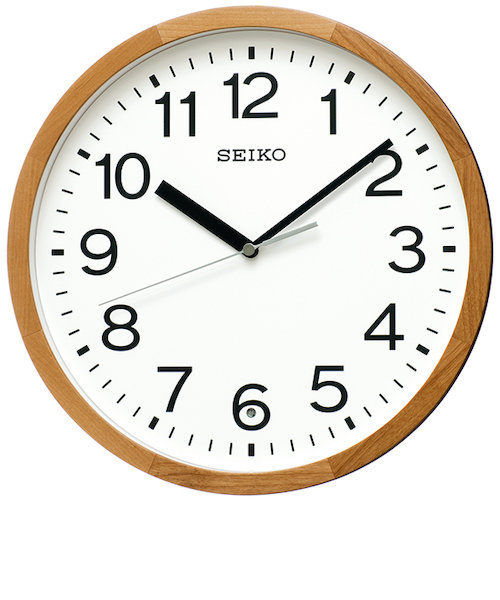 セイコー（SEIKO）　天然木枠シンプル電波掛時計　KX249B