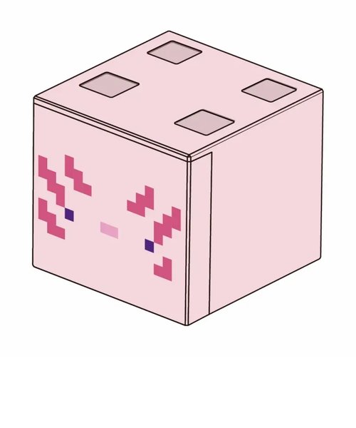 マインクラフト ブロック型小物ケース