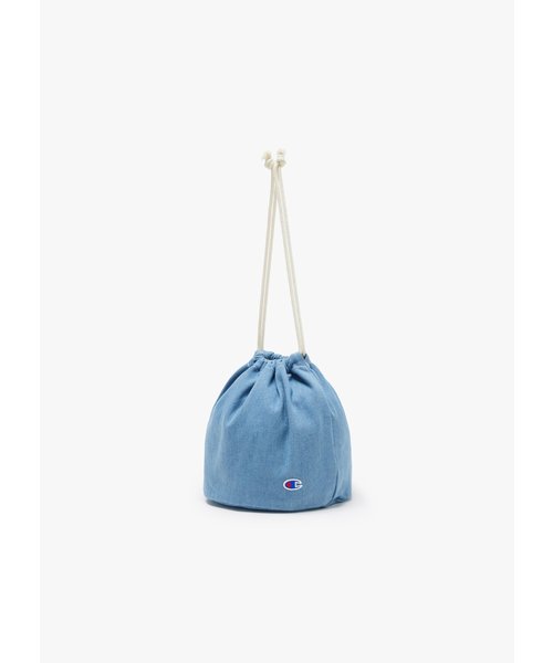 DENIM DRAWSTRING BAG            