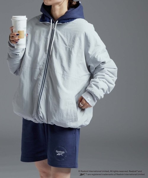 Reebok×CIAOPANIC TYPY】 リバーシブルボアスタンドブルゾン 