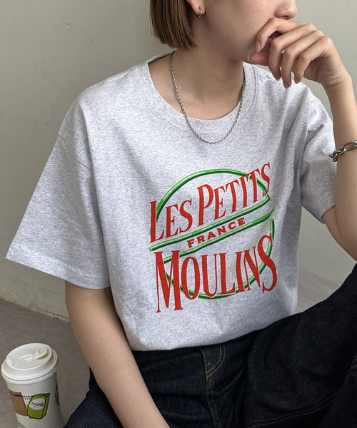 【ユニセックス】ネオンプリントロゴTシャツ