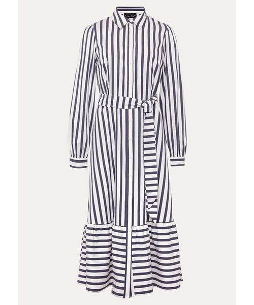 Henley Striped Midaxi Dress
