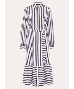 Henley Striped Midaxi Dress
