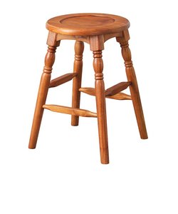 Natural wood stool