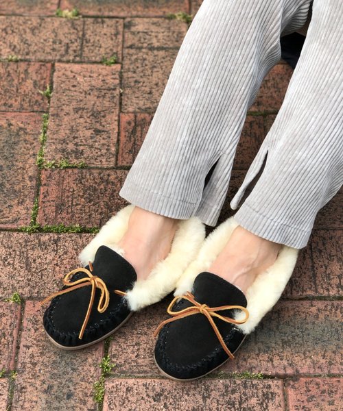 【MINNETONKA/ミネトンカ】 ALPINE SHEEPSKIN SLIPPER /アルパインシープスキンモカシン