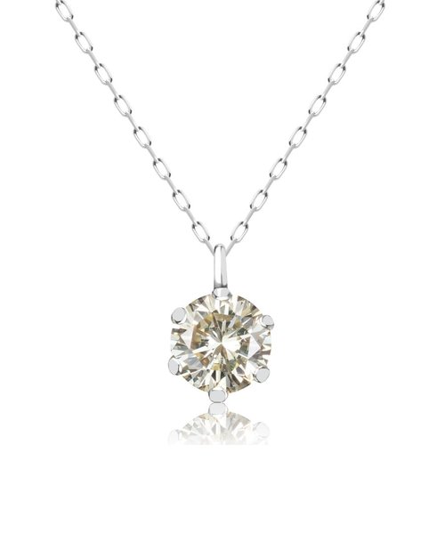 ネックレス レディース  プラチナ  ダイヤモンド SIクラス 一粒 0.3ct PT900 6本爪 LPUC ララクリスティー