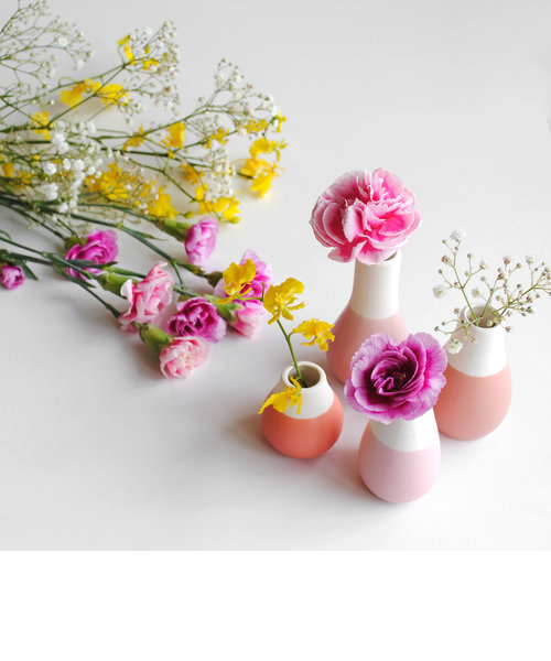 Mini pastel vases Setof4 RE