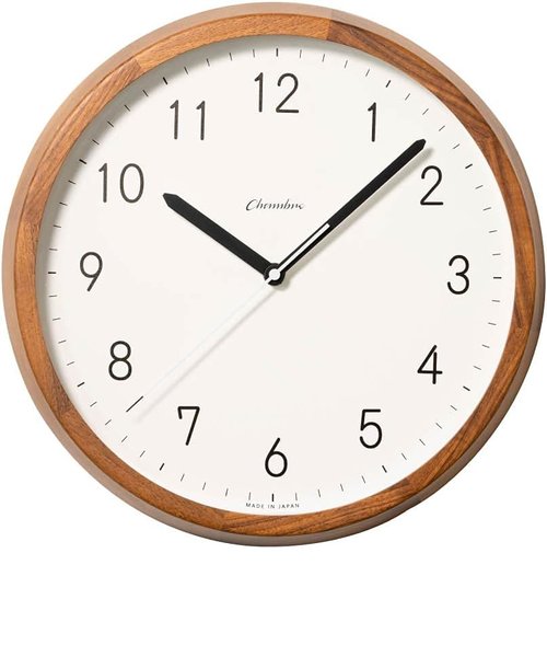 電波時計 CHAMBRE BRUNCH CLOCK ウォルナット CH-056WN / WALNUT MILK 日本製　