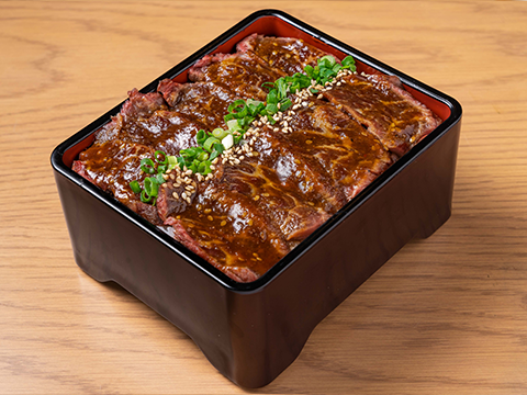 在米上跳着肉好吃的米和烤肉重Mitsuboshi