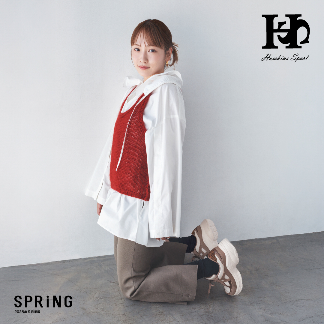 尚良 雑誌SPRiNG掲載！ 川栄李奈さん着用レオパードスニーカー