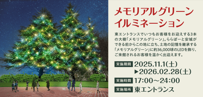 メモリアルグリーンイルミネーション