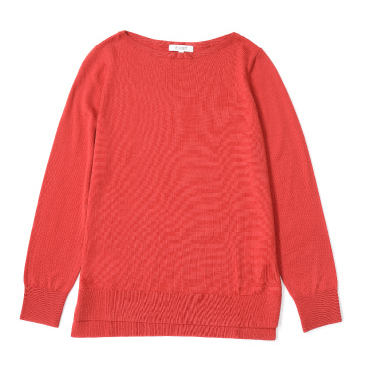 ウォッシャブルウールボートネックニット 7,689円（税込）