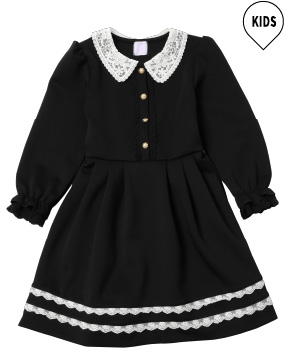 レース襟フェミニンワンピース 5,390円（税込）