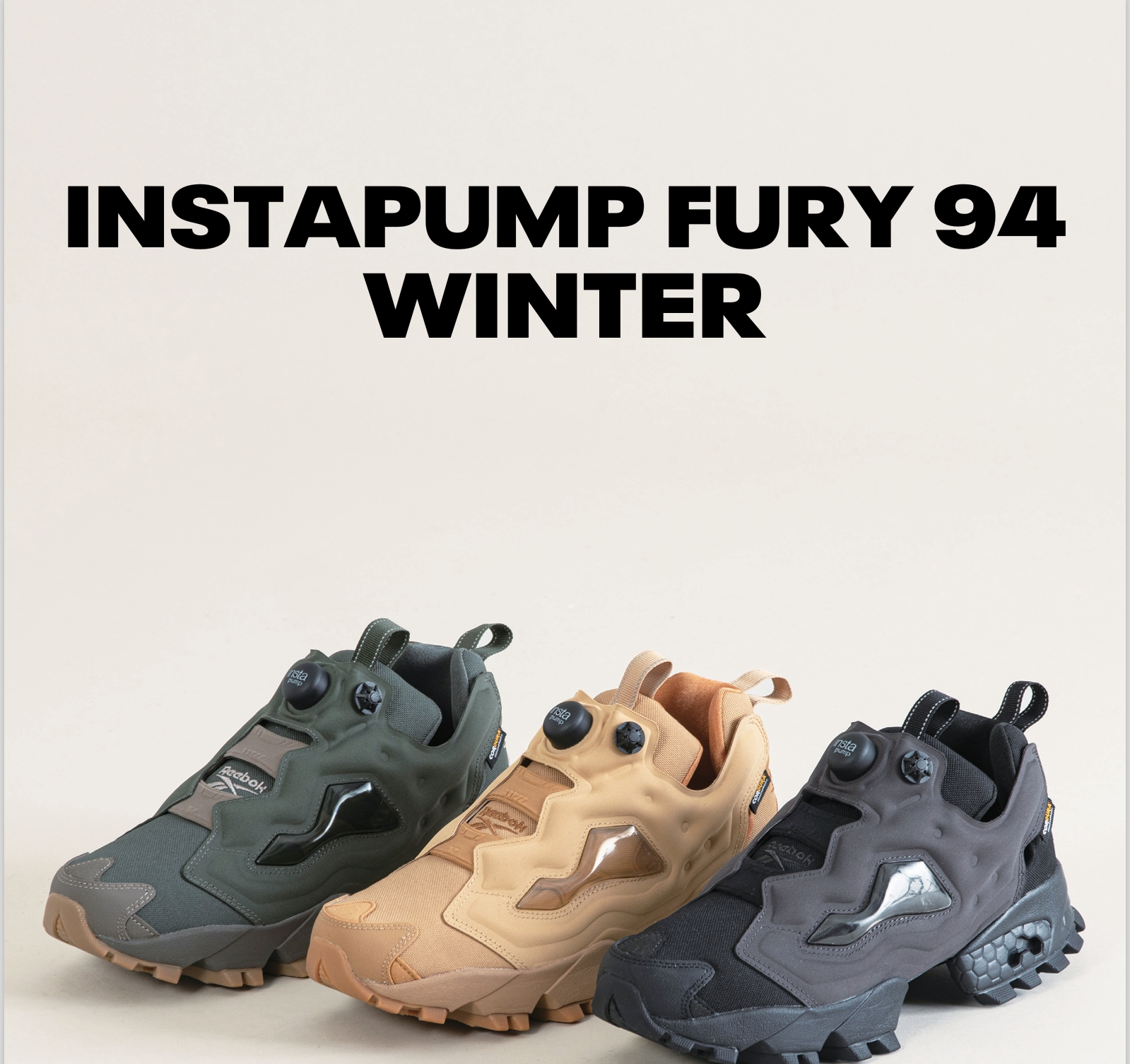 【特別値下】INSTAPUMP FURY 94 WINTER 黒 24cm Reebok リーボック インスタ ポンプフューリー ウィンター