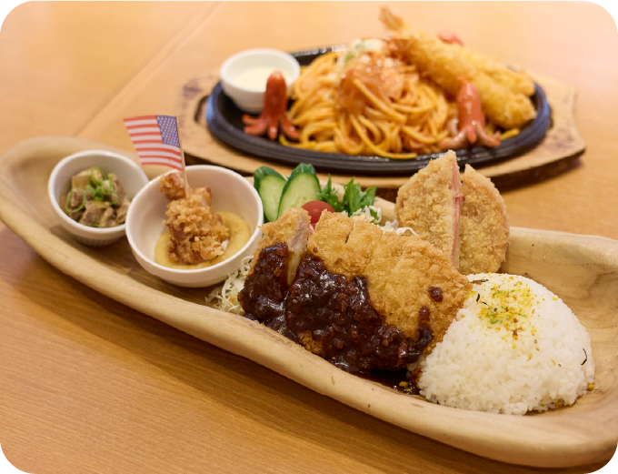 昭和のミックスフライ定食