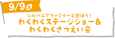 シルバニアファミリーと遊ぼう！わくわくステージショー ＆ わくわくさつえい会