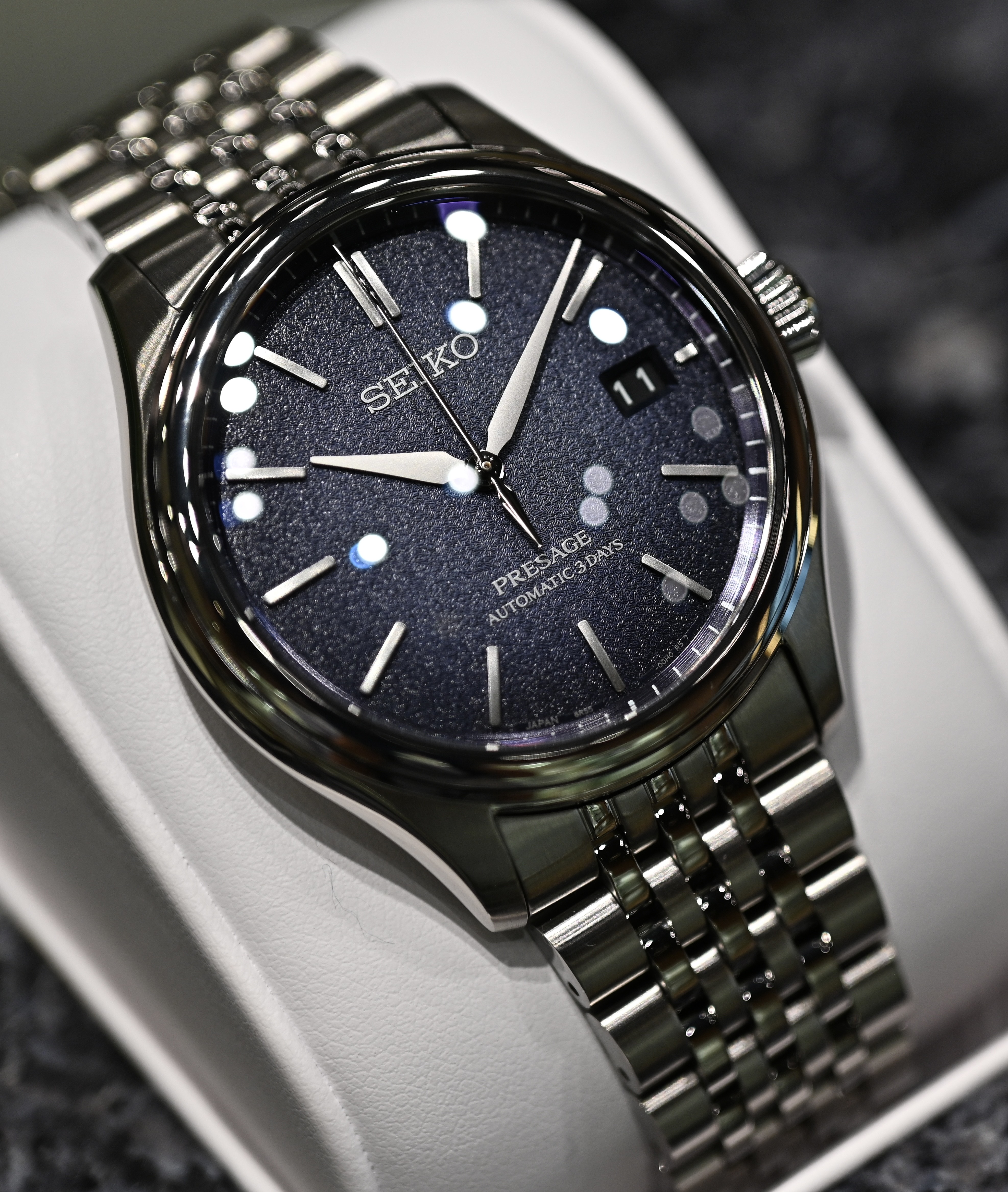 さとぷー 味わい深い青色が魅力的 SEIKO PRESAGE SARX133 | ららぽーと福岡