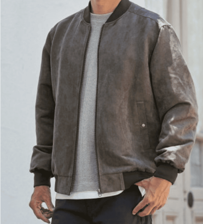 フェイクスエードブルゾン