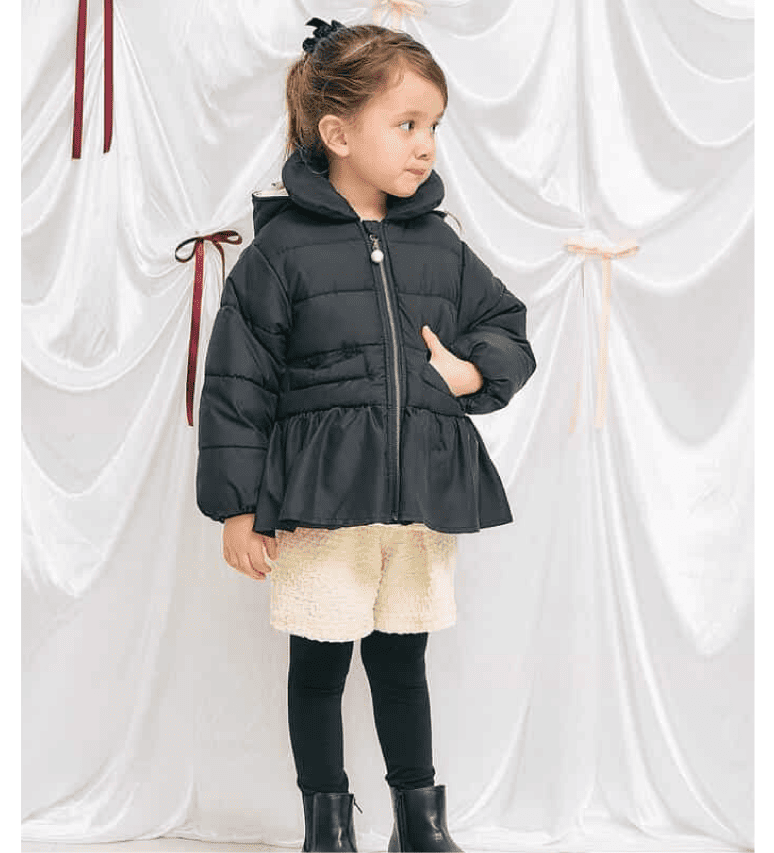 ペプラム中綿アウター