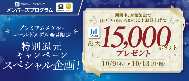 メンプロ15,000ポイント