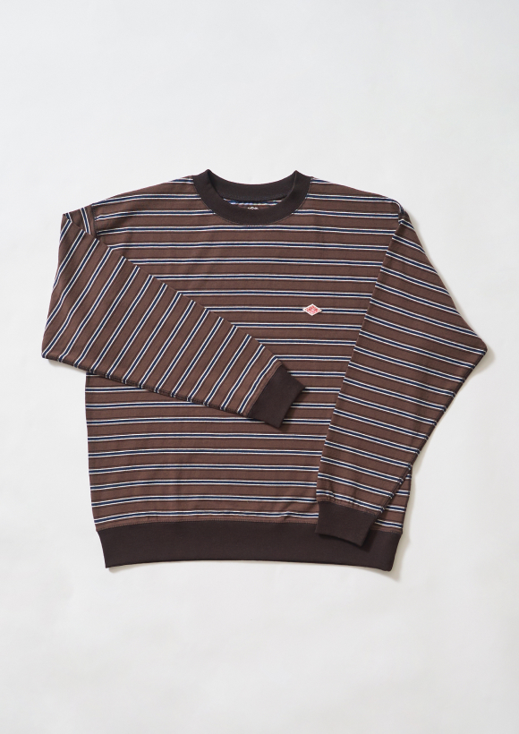 【DANTON】ストライプロングスリーブTシャツ