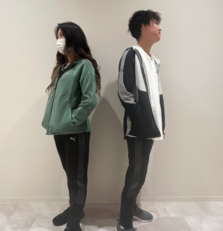 エヴォストライプフルジップフーディーエヴォストライプパンツ