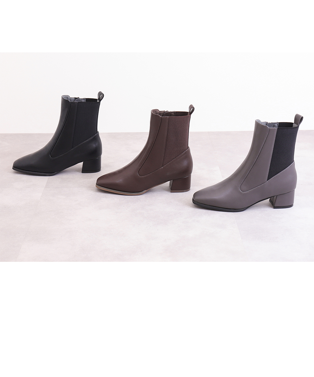 靴 UND SQUARE TOE SHORT BOOTS UND SQUARE TOE SHORT BOOTS