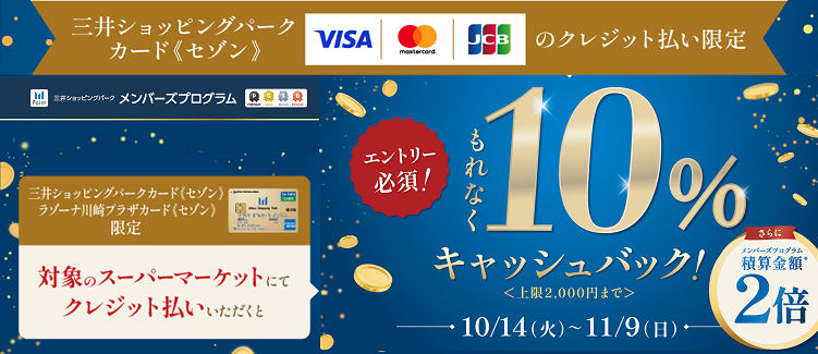 SM10%キャッシュバック