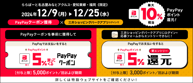 PayPayクーポン×MSPアプリログインで最大10％相当のPayPayポイントを還元！