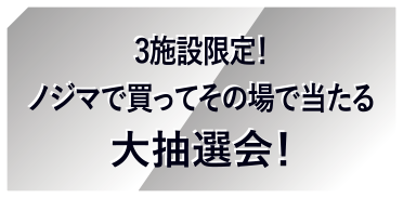 3施設限定！ノジマで買ってその場で当たる大抽選会！