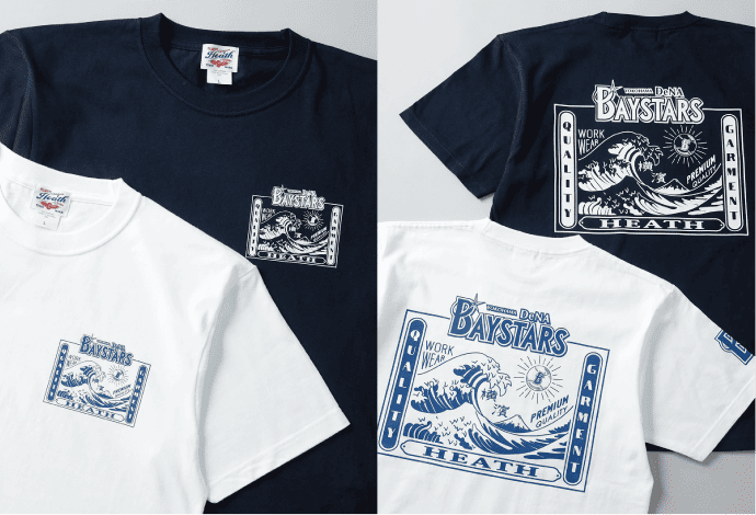 HEATH横浜DeNAベイスターズ公認ライセンス オリジナルヘビーウェイトTシャツ NAMIURA 