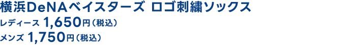 横浜DeNAベイスターズ ロゴ刺繍ソックス