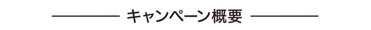 キャンペーン概要