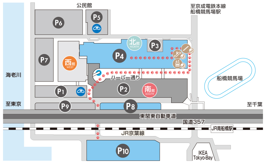 駐車場のご案内 ペットをお連れのお客さま ららぽーとtokyo Bay