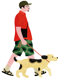 犬の散歩