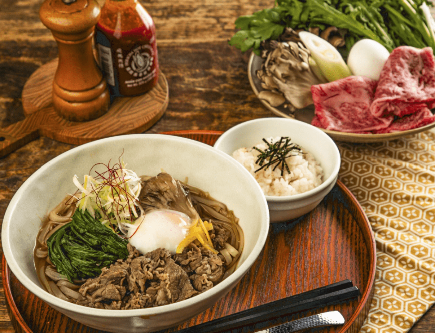 神戸牛のすきやきフォー