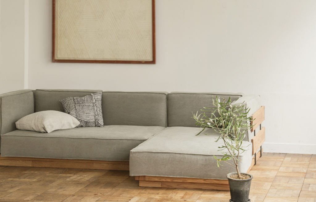 販売限定 momo natural FLOW SOFA 3P - ソファ・ソファベッド