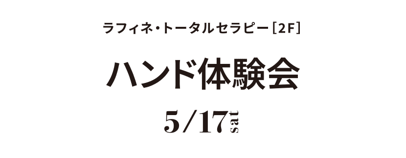 ハンド体験会