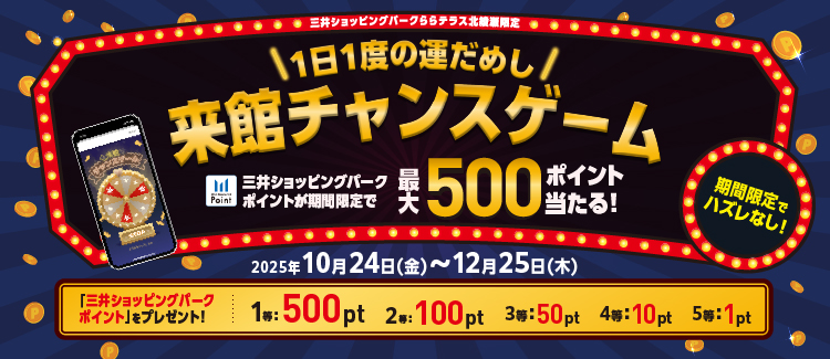 特別来館チャンスゲーム