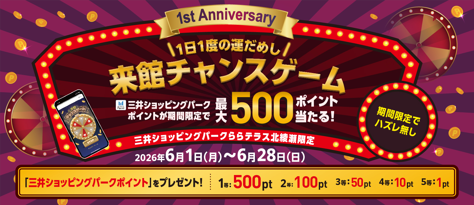 特別来館チャンスゲーム