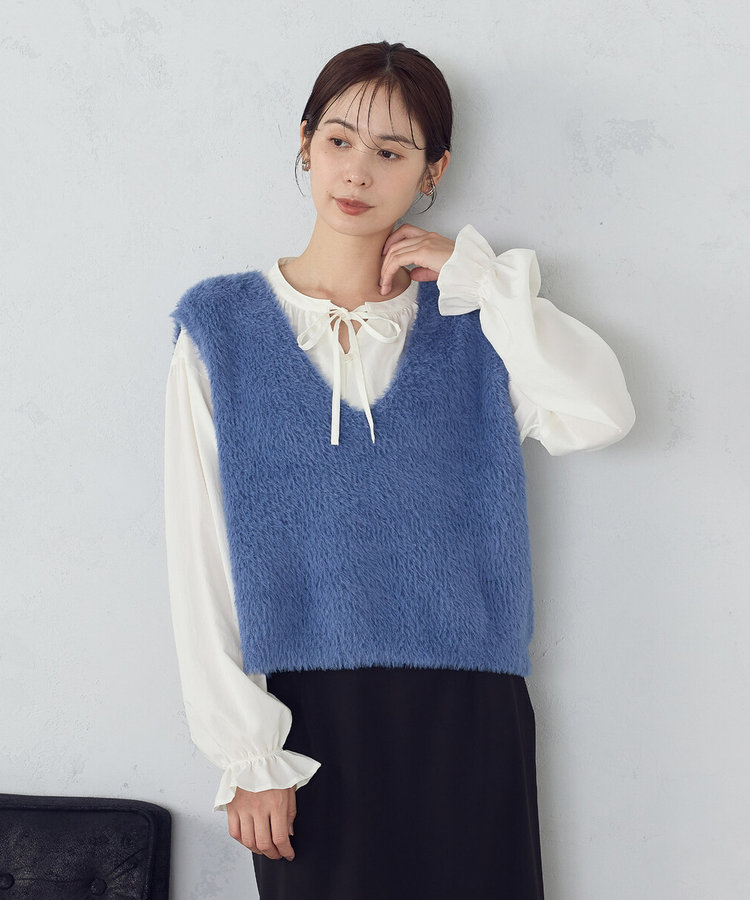 トップス MIKGE SHIN BONSAI KNIT VEST 20220915mikageshin703820_1200x