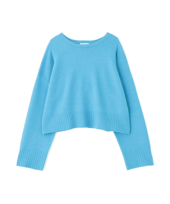 ムータマリン ジャガード ニット ライトブルー 5 ムータマリン