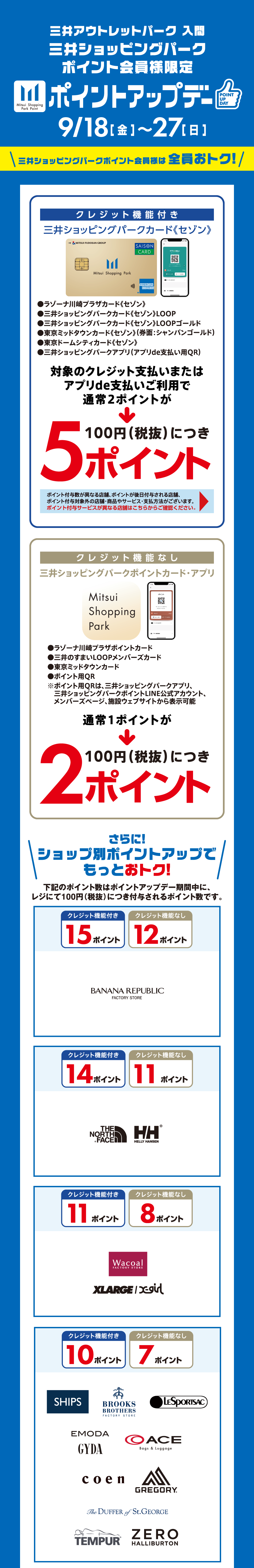 Pointupday 9/18 (周五) ~9/27 (周日)