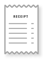レシートのイメージ