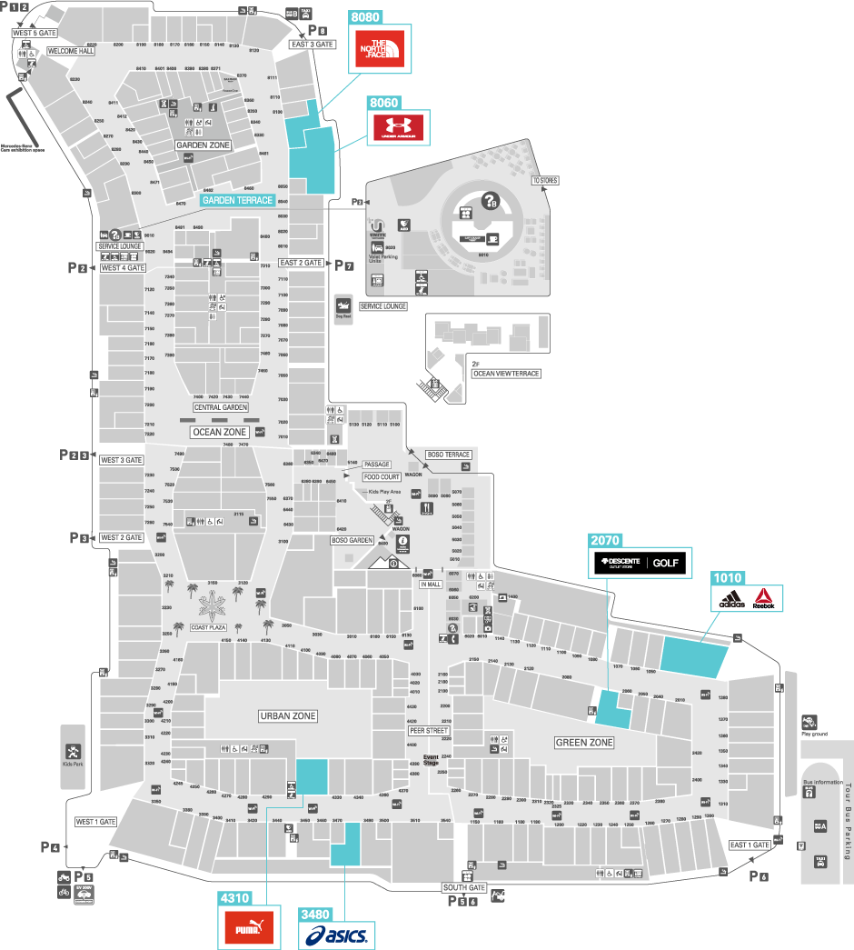 介绍的店铺MAP