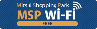 Mitsui Outlet Park MOP Wi-Fi free