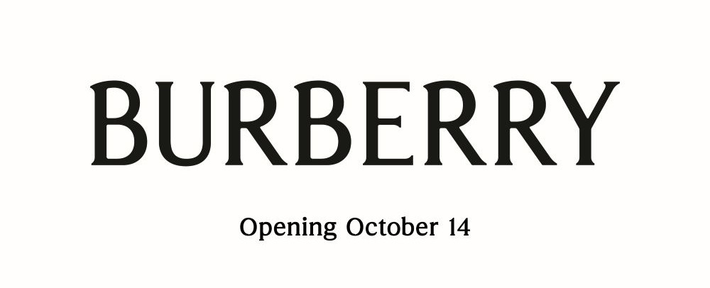 [BURBERRY] 10 月 14 日星期二开业！