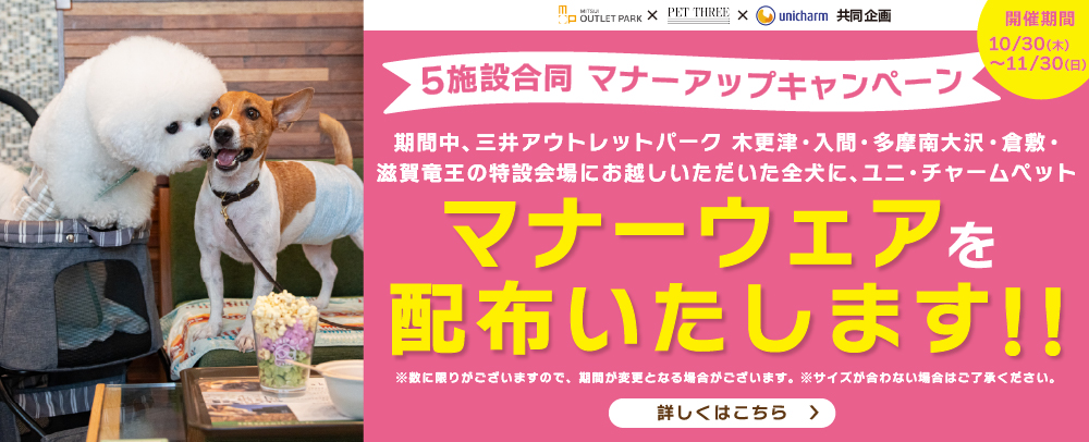 マナーアップキャンペーン開催！！ 10/30(木)～11/30(日)