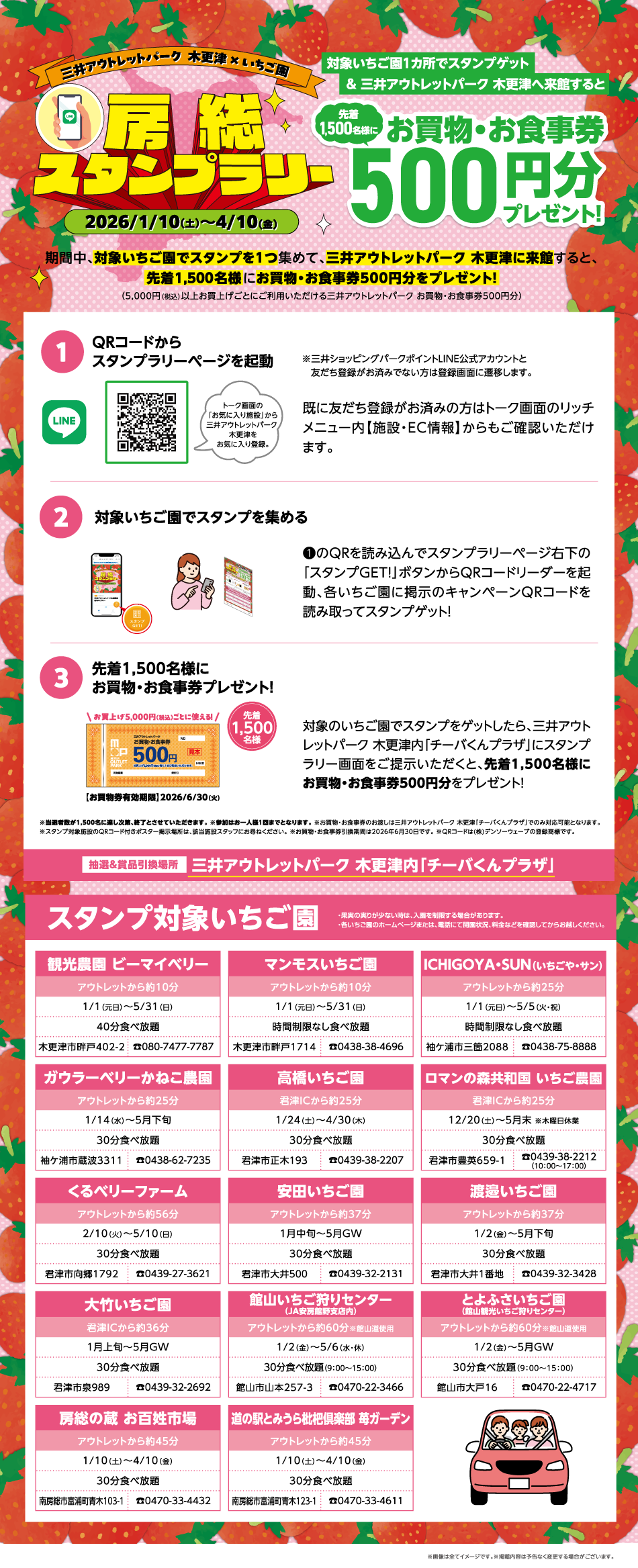 Boso Stamp Rally 1/10 (Sat) - 4/10 (Fri)