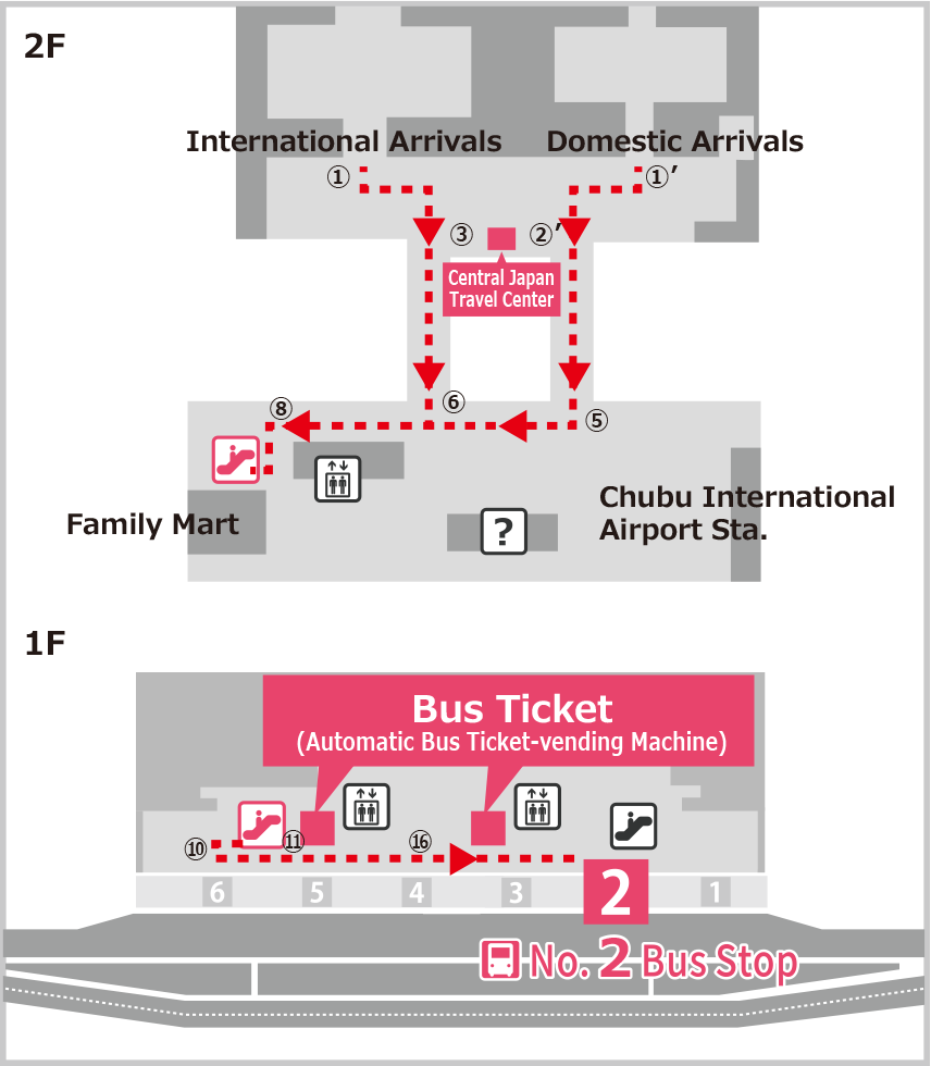 Bus Stop at Chubu International Airport